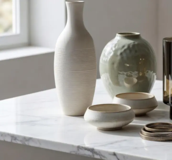 Artystyczne wazony i eleganckie dekoracje stołowe