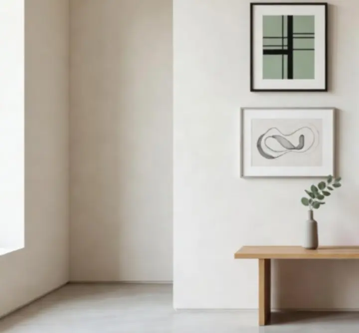 Nowoczesna dekoracja ścienna w eleganckim wnętrzu